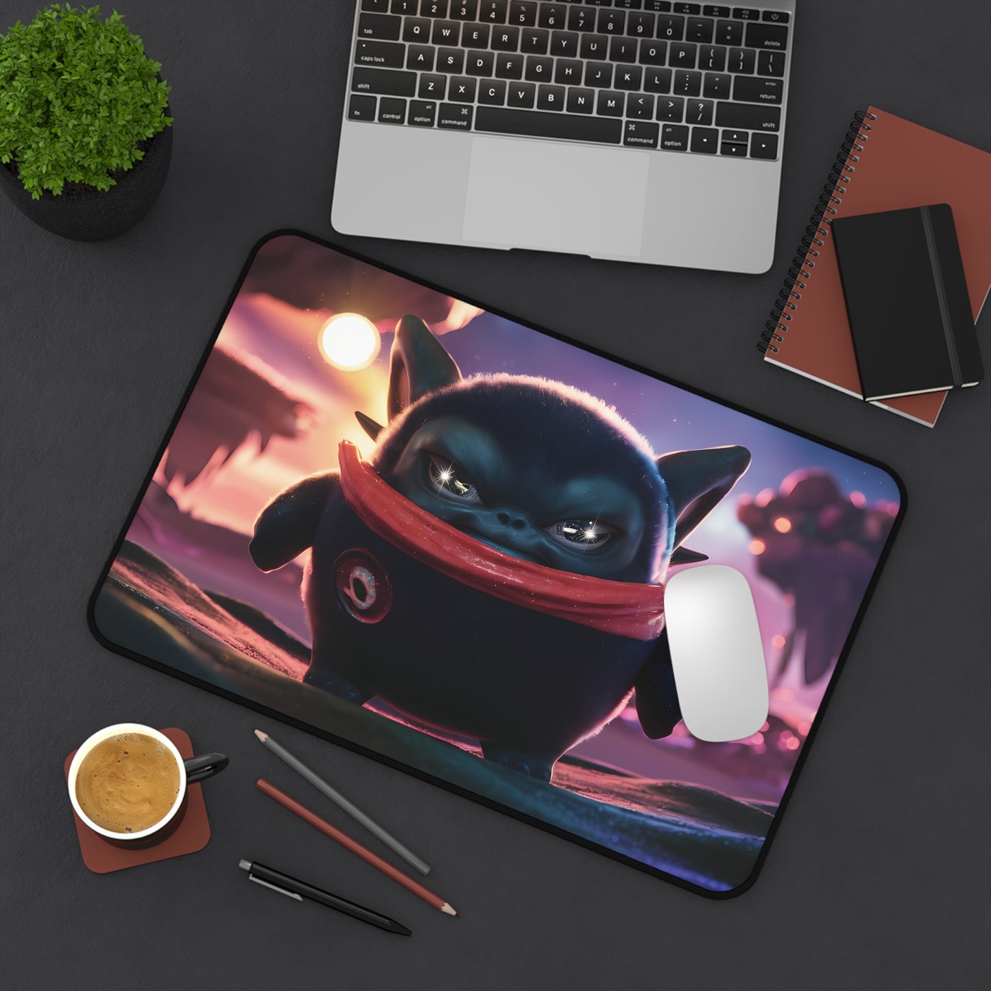 Cute Dark Creature - Desk Mat