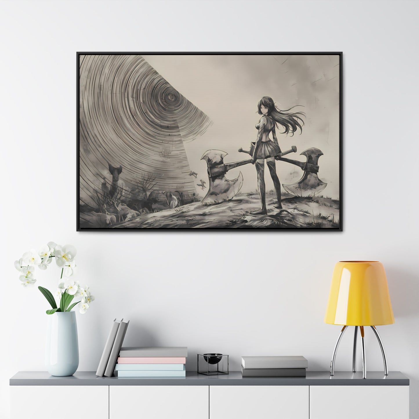 Echoes of the Abyss - Gallery Canvas Wraps, Horizontal Frame