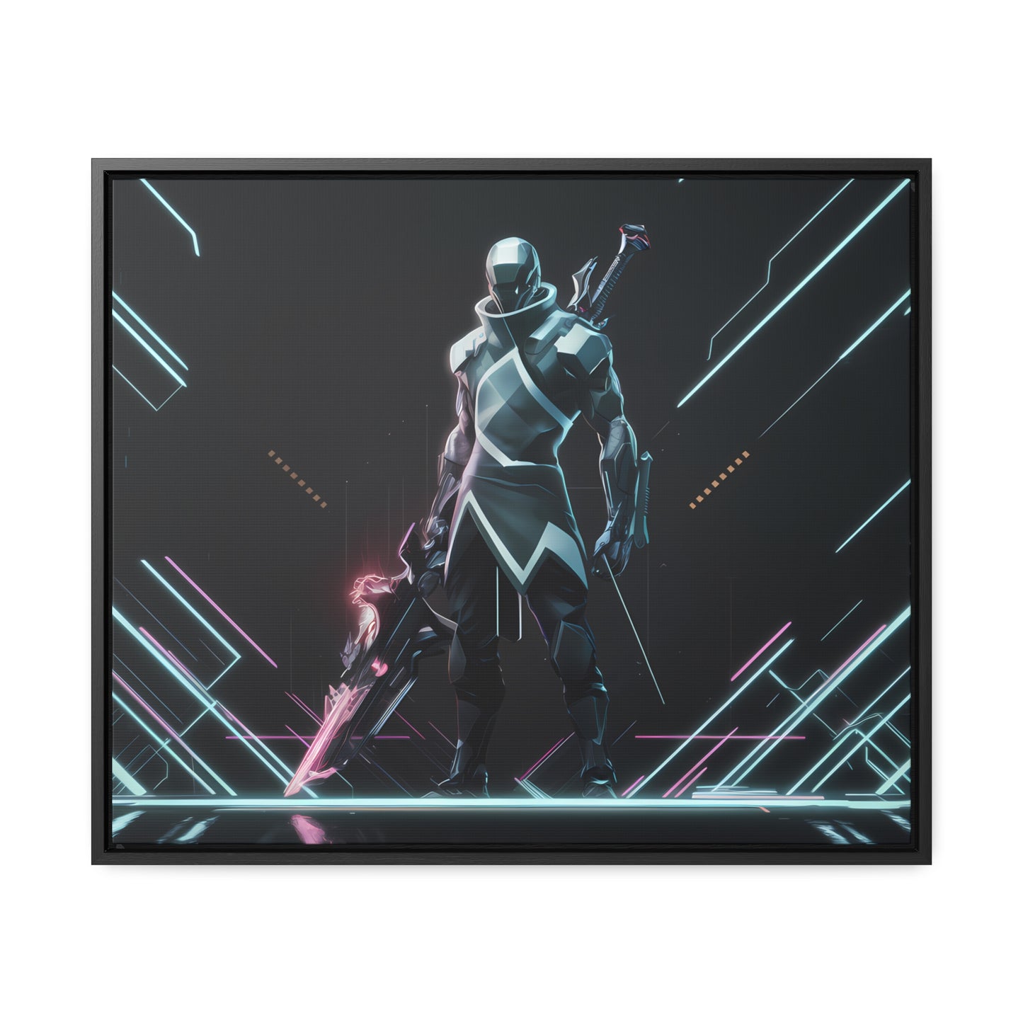 Cybernetic Vanguard - Gallery Canvas Wraps, Horizontal Frame