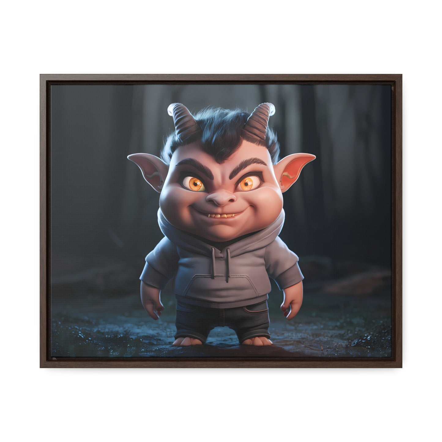"Forest Mischief" - Gallery Canvas Wraps, Horizontal Frame