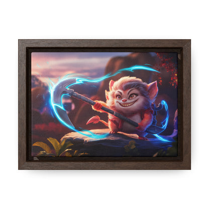 "Glowblade Guardian" - Gallery Canvas Wraps, Horizontal Frame