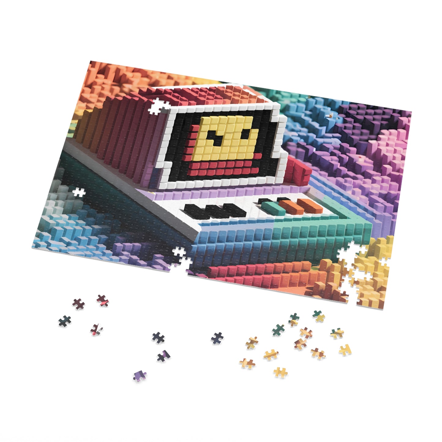 Pixelated Retro Vibes - Jigsaw Puzzle (30, 110, 252, 500,1000-Piece)
