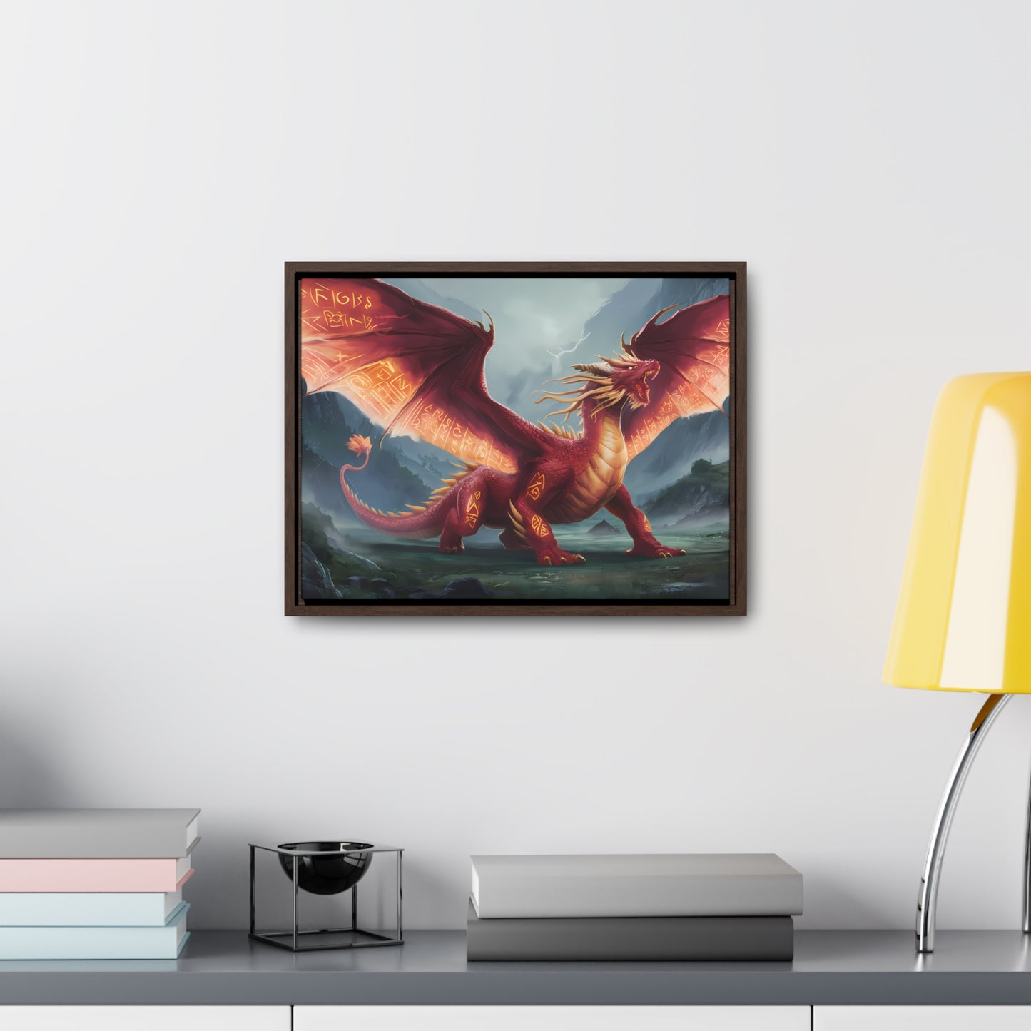 The Inferno Guardian - Gallery Canvas Wraps, Horizontal Frame