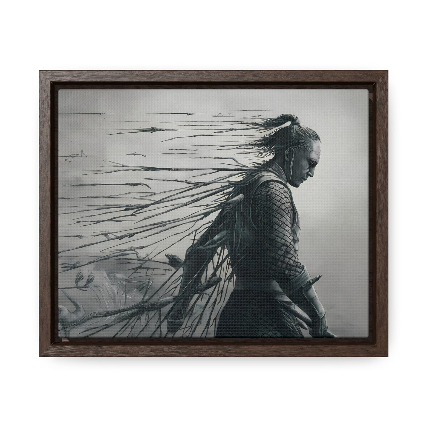 "Endurance in Silence" - Gallery Canvas Wraps, Horizontal Frame
