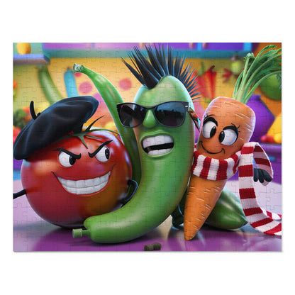 Rebel Veggies Unite! - Jigsaw Puzzle (30, 110, 252, 500,1000-Piece)