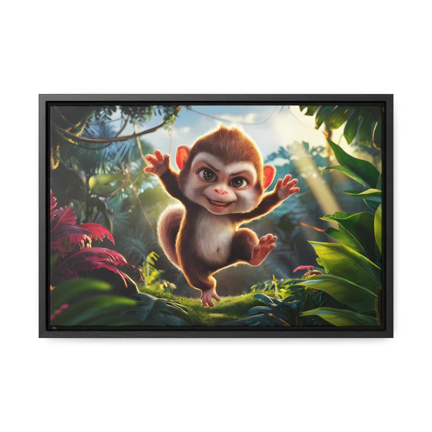 Jungle Joy - Gallery Canvas Wraps, Horizontal Frame