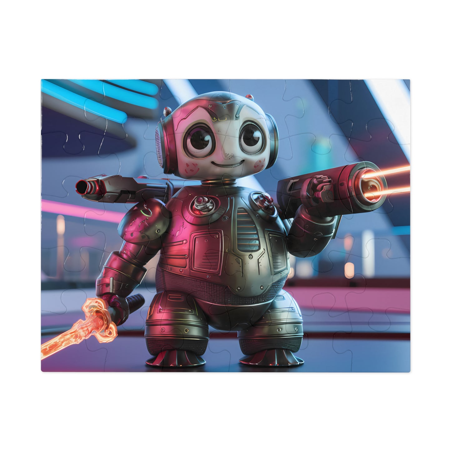 Galactic Guardian Bot - Jigsaw Puzzle (30, 110, 252, 500,1000-Piece)