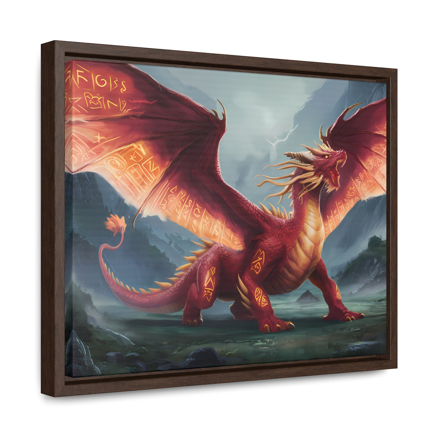 The Inferno Guardian - Gallery Canvas Wraps, Horizontal Frame