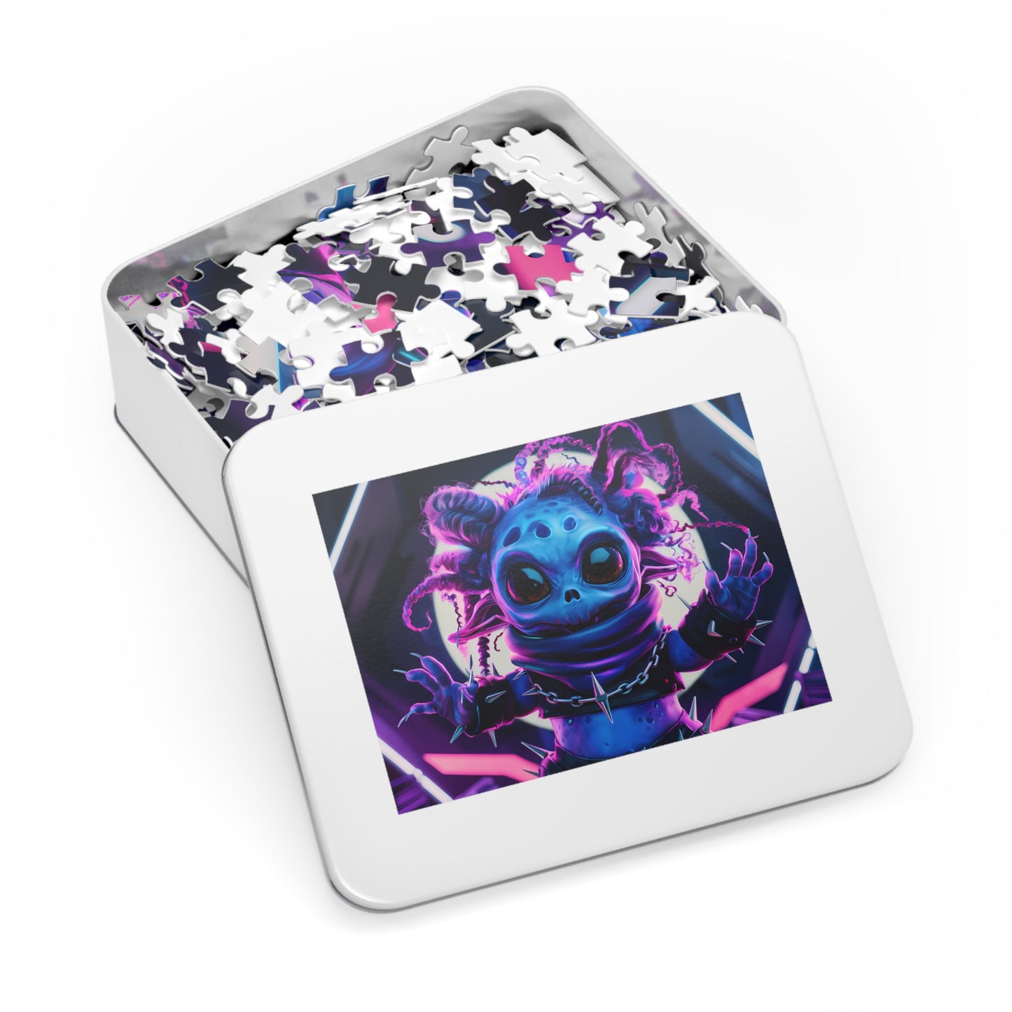 Neon Punk Alien Defender - Jigsaw Puzzle (30, 110, 252, 500,1000-Piece)