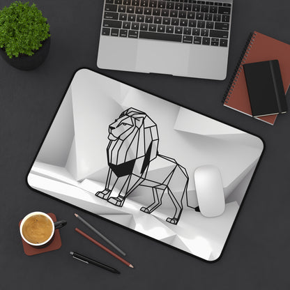 Majestic Geometric Lion - Desk Mat