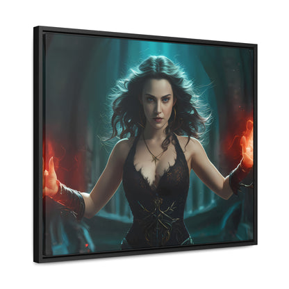 Sorceress of the Crimson Flame - Gallery Canvas Wraps, Horizontal Frame