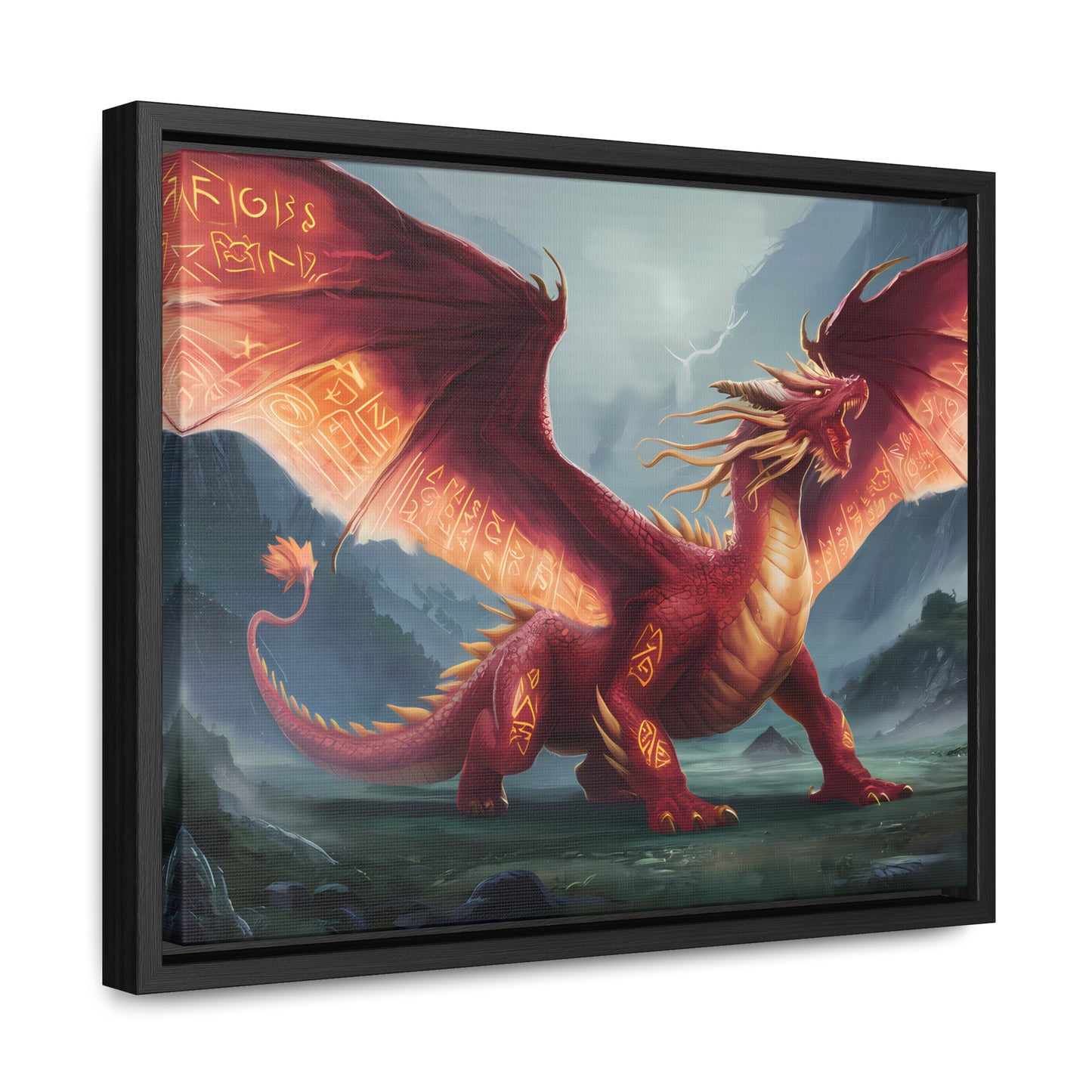 The Inferno Guardian - Gallery Canvas Wraps, Horizontal Frame