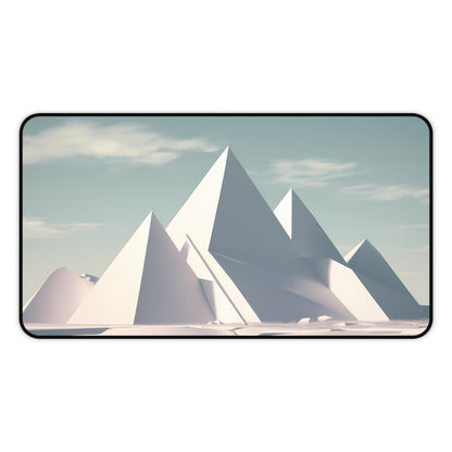 Pyramids of Snow - Desk Mat