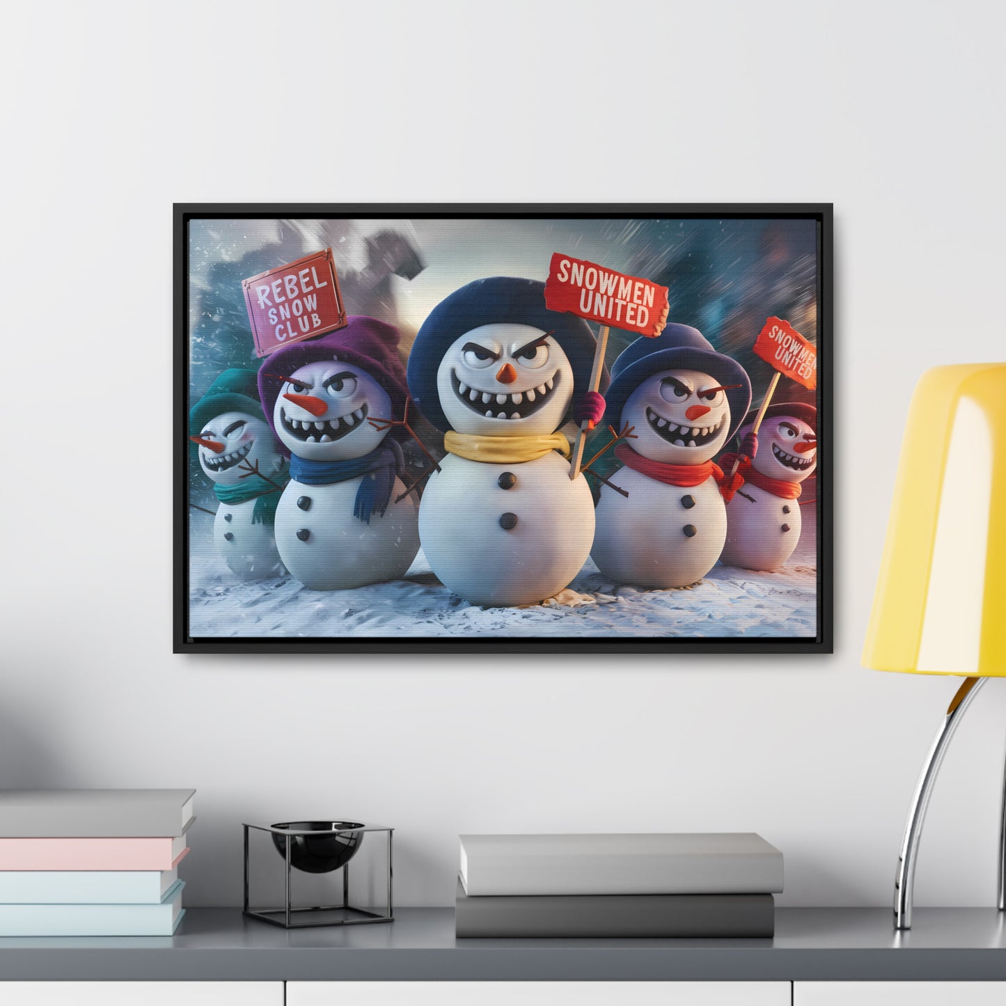 Frosty Revolt - Gallery Canvas Wraps, Horizontal Frame