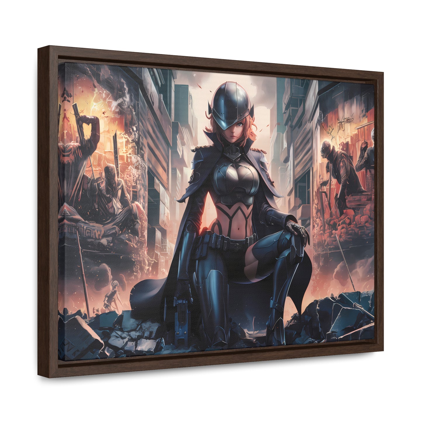 "Shadow of the Resistance" - Gallery Canvas Wraps, Horizontal Frame