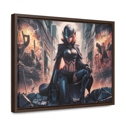 "Shadow of the Resistance" - Gallery Canvas Wraps, Horizontal Frame