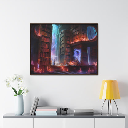 The Arcane Library of Eternal Wisdom - Gallery Canvas Wraps, Horizontal Frame