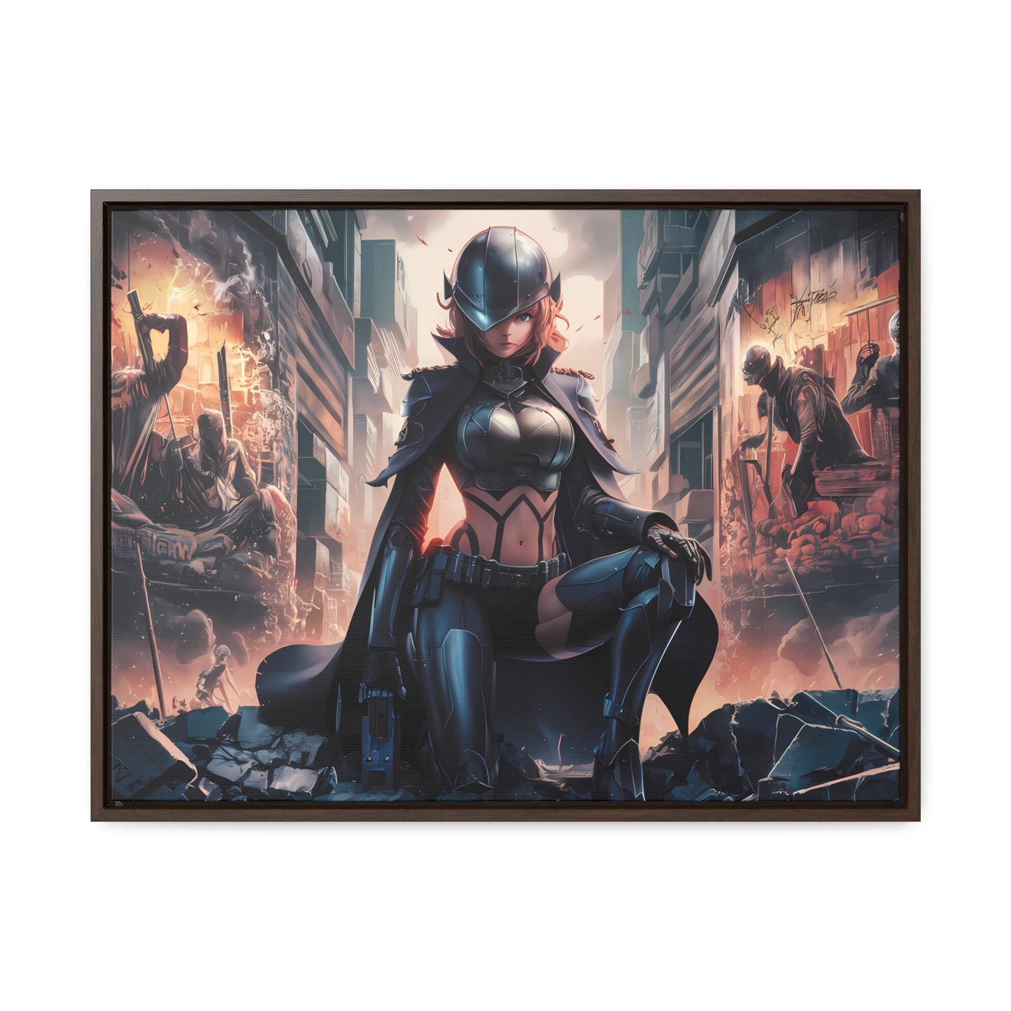 "Shadow of the Resistance" - Gallery Canvas Wraps, Horizontal Frame
