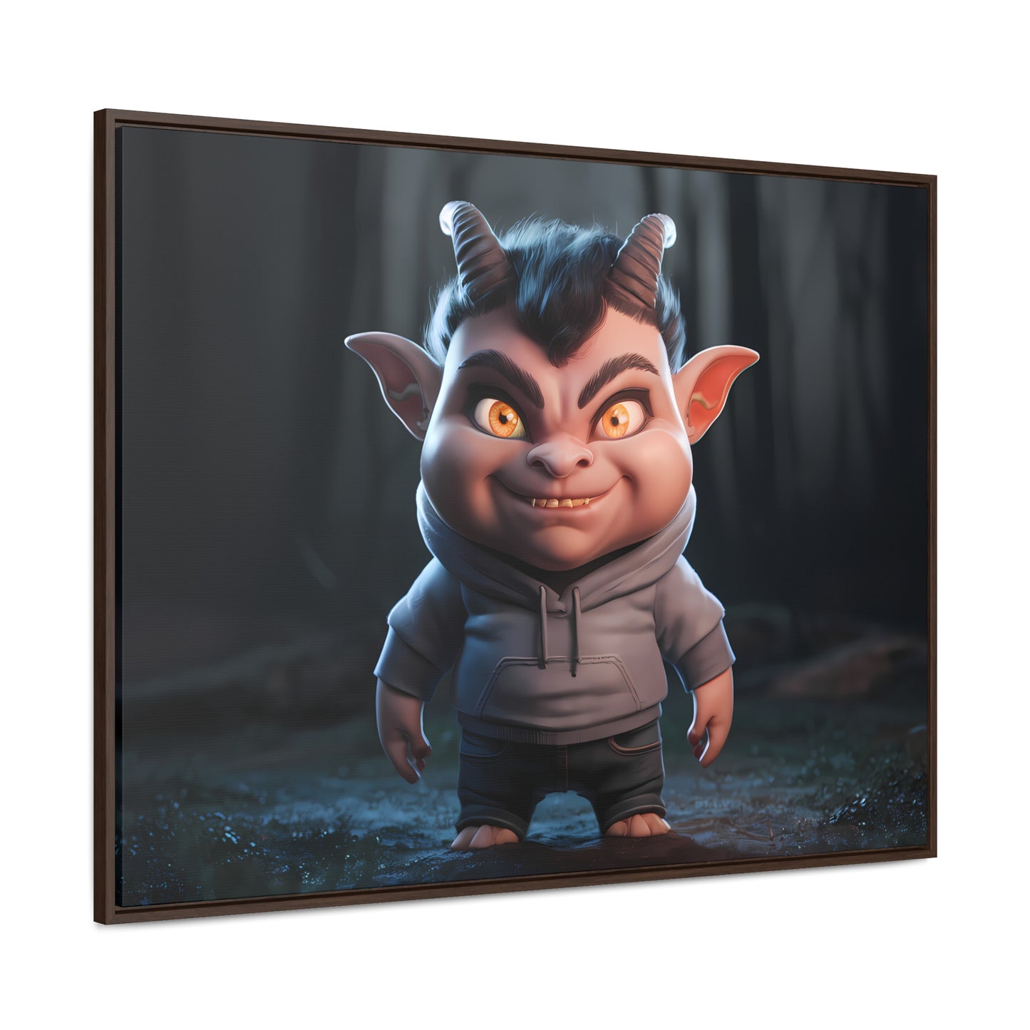 "Forest Mischief" - Gallery Canvas Wraps, Horizontal Frame