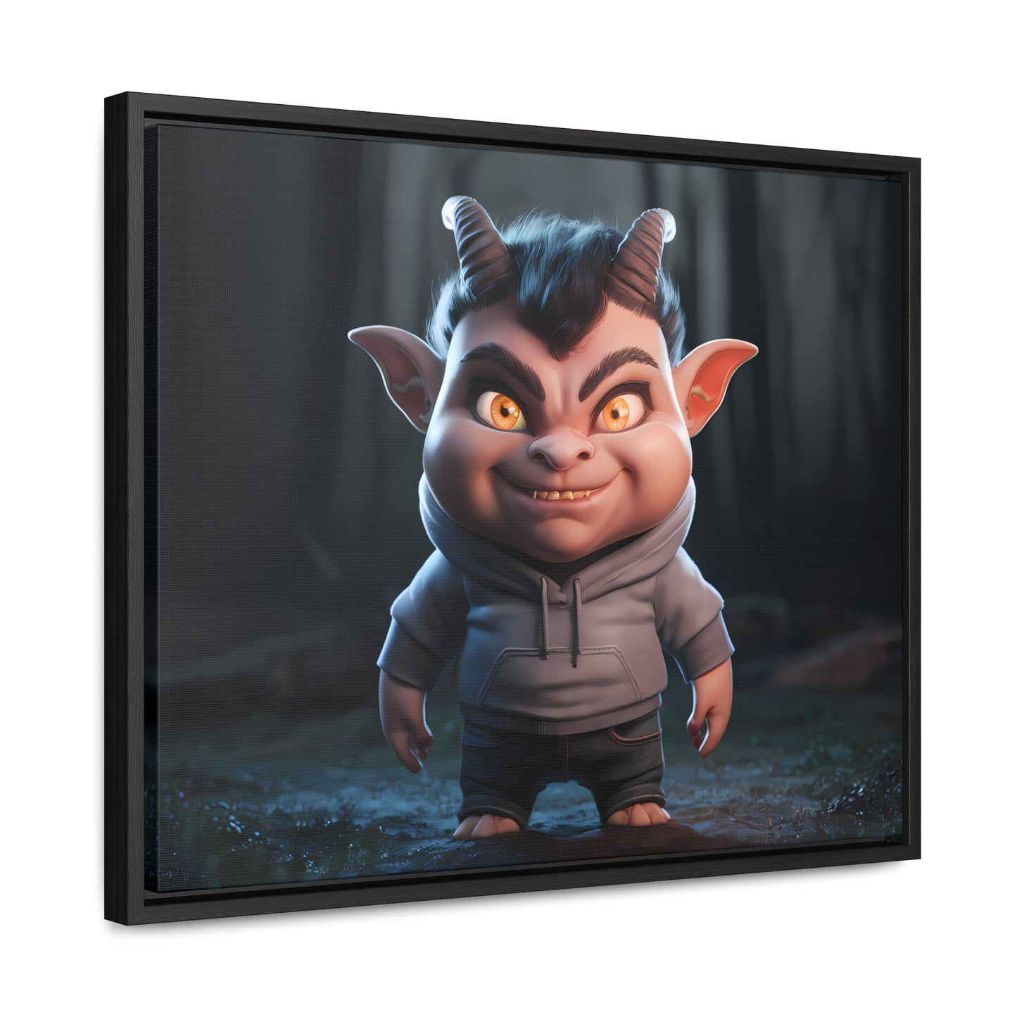 "Forest Mischief" - Gallery Canvas Wraps, Horizontal Frame