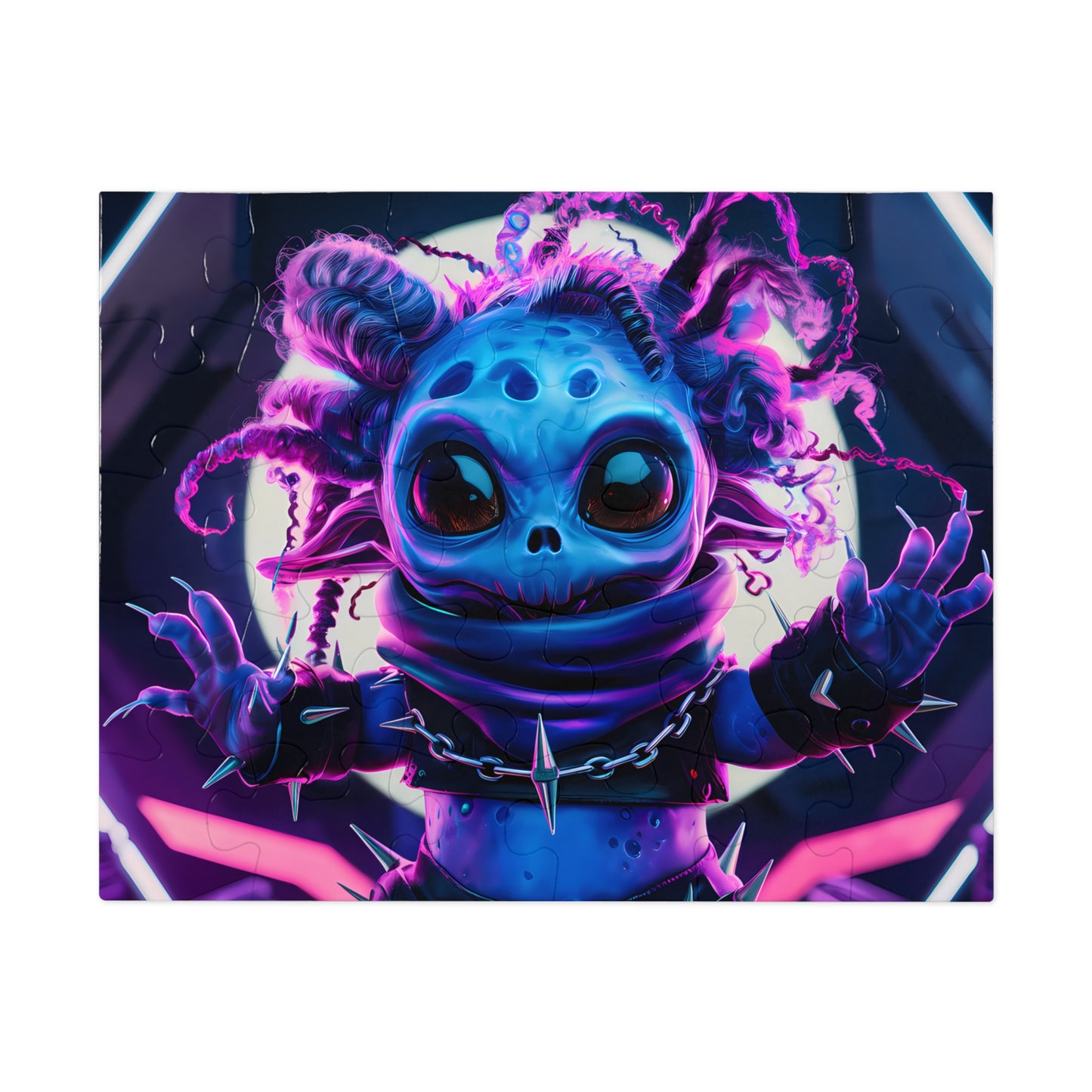Neon Punk Alien Defender - Jigsaw Puzzle (30, 110, 252, 500,1000-Piece)