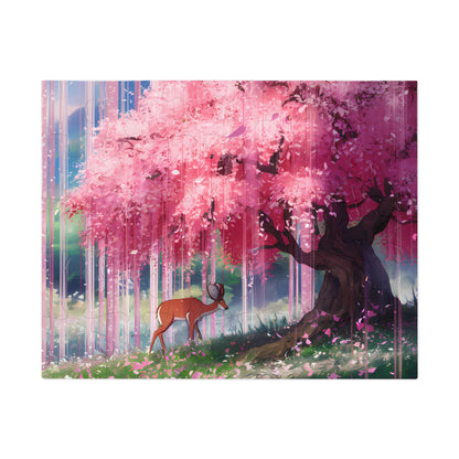 Serenity Under the Sakura Rain - Jigsaw Puzzle (30, 110, 252, 500,1000-Piece)