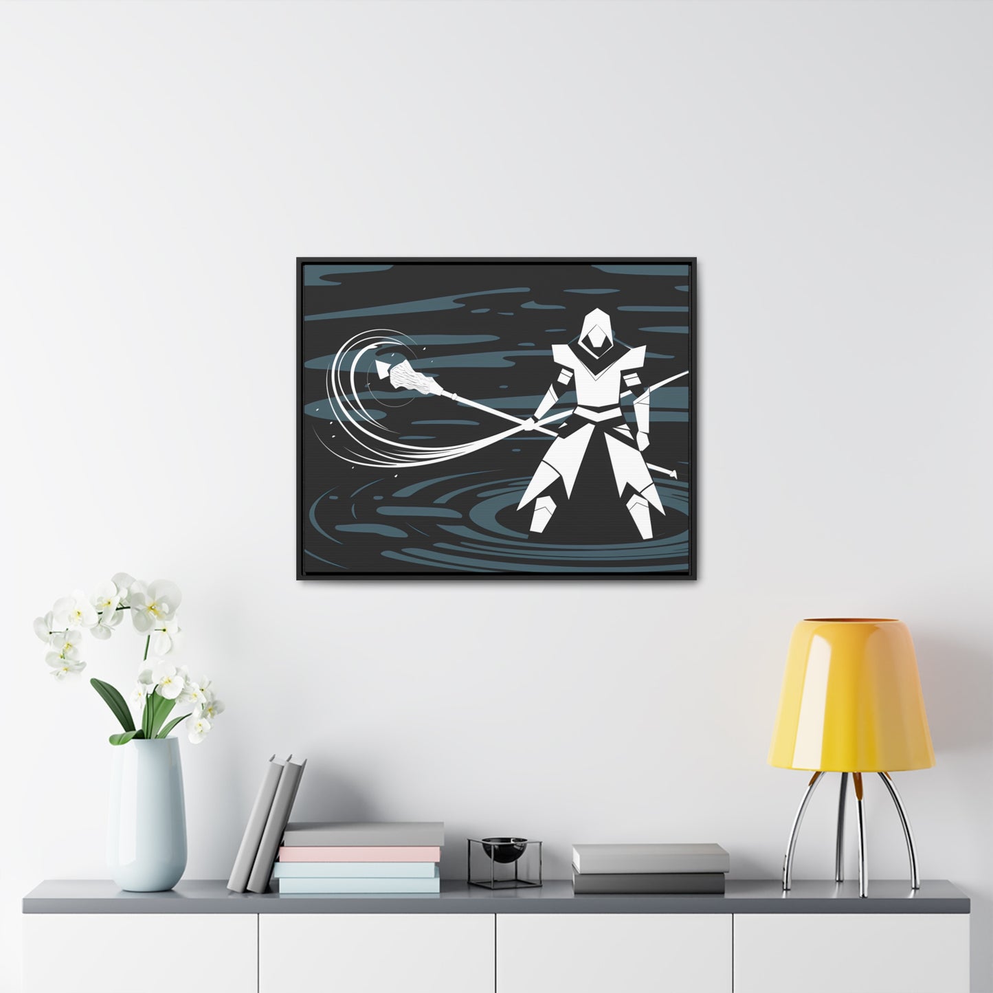 "Guardian of the Abyss" - Gallery Canvas Wraps, Horizontal Frame