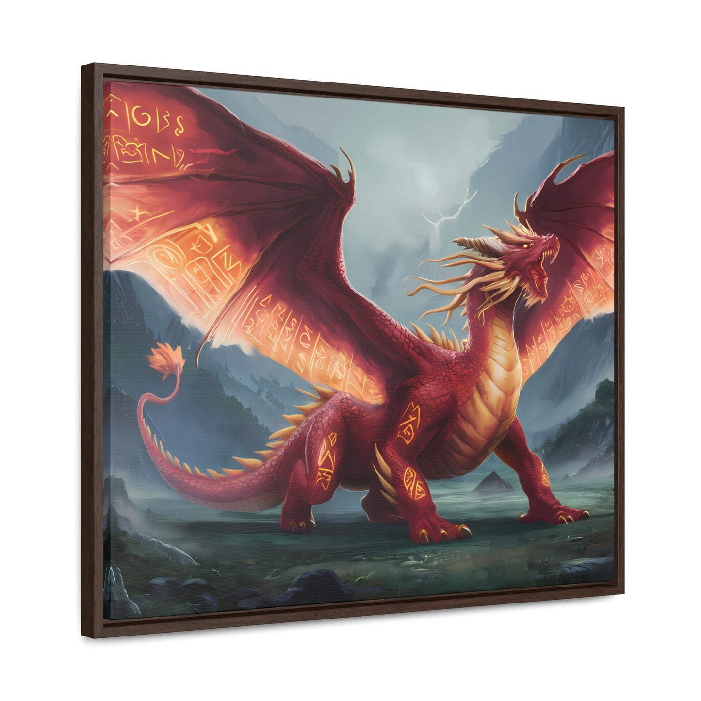 The Inferno Guardian - Gallery Canvas Wraps, Horizontal Frame