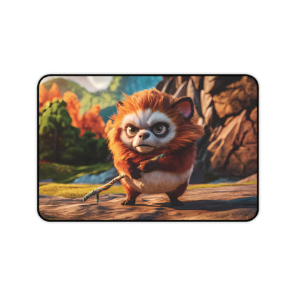 Cute furry Creature - Desk Mat