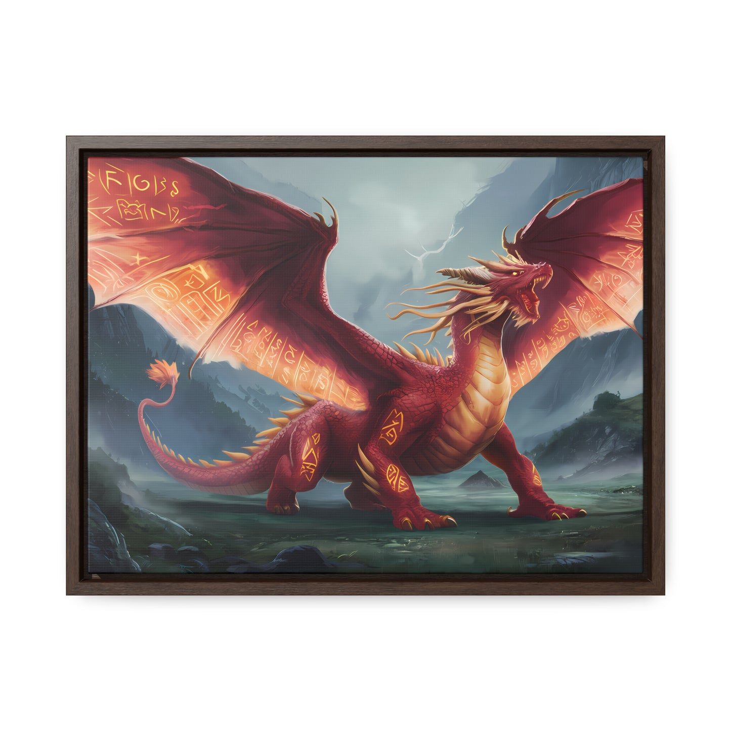 The Inferno Guardian - Gallery Canvas Wraps, Horizontal Frame