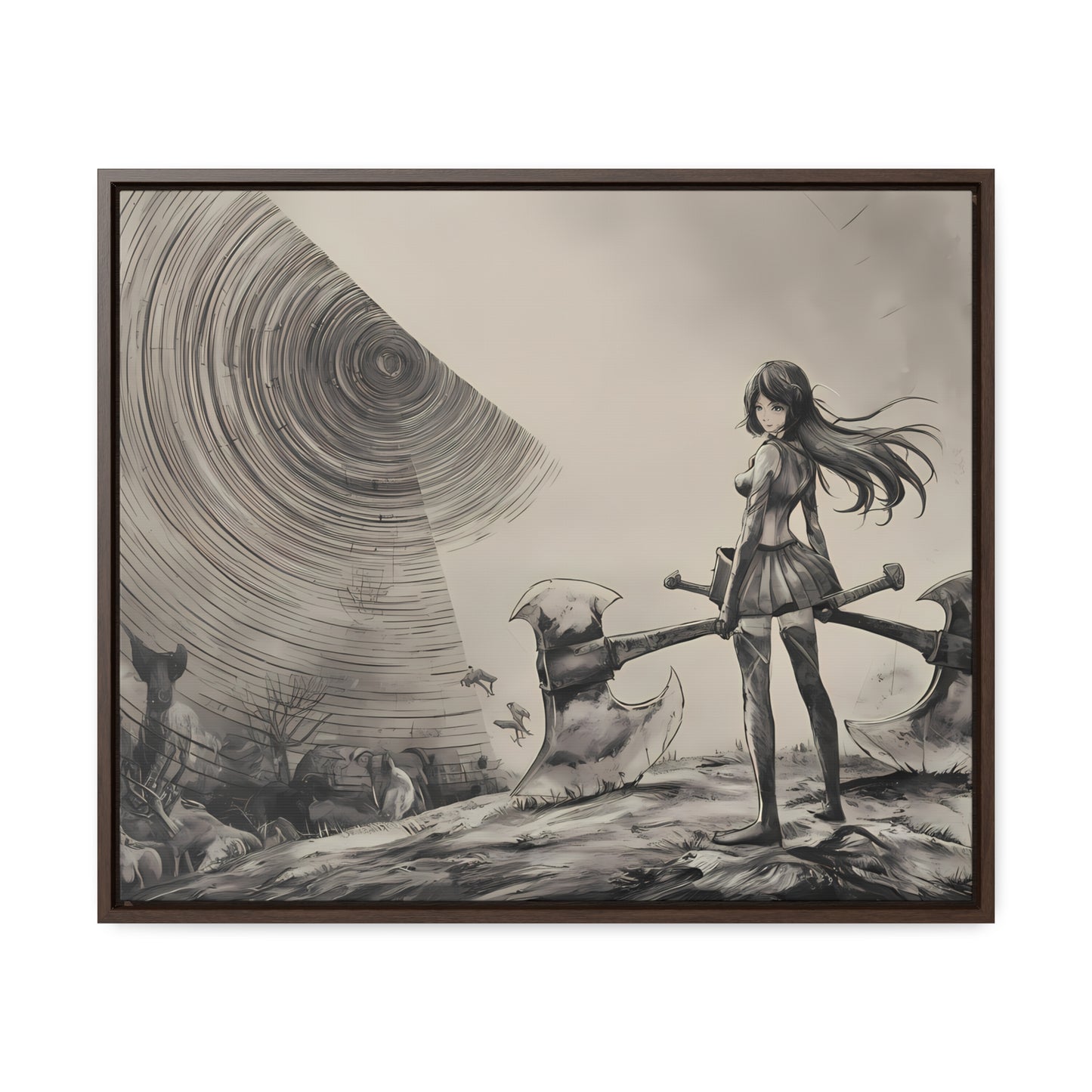 Echoes of the Abyss - Gallery Canvas Wraps, Horizontal Frame