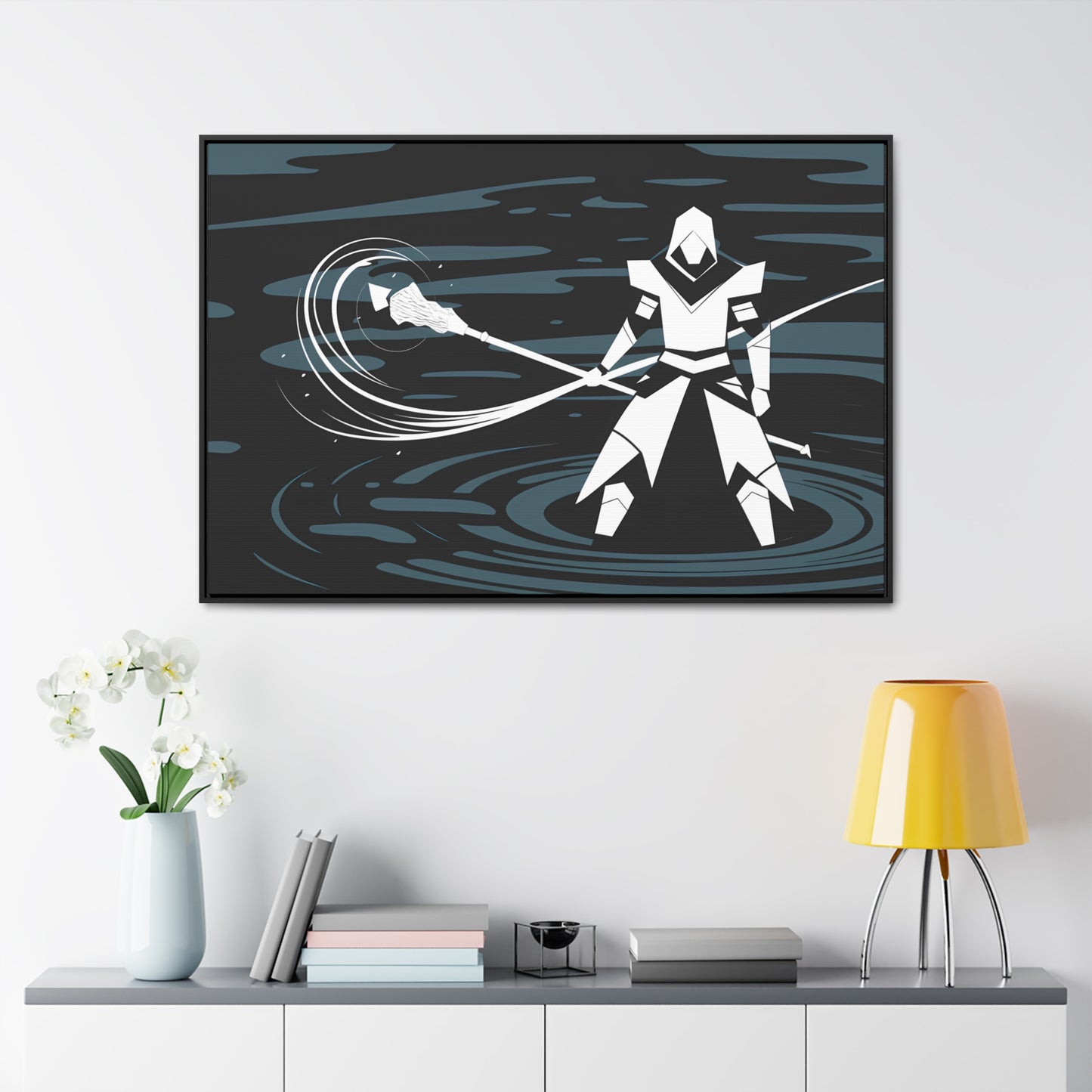 "Guardian of the Abyss" - Gallery Canvas Wraps, Horizontal Frame