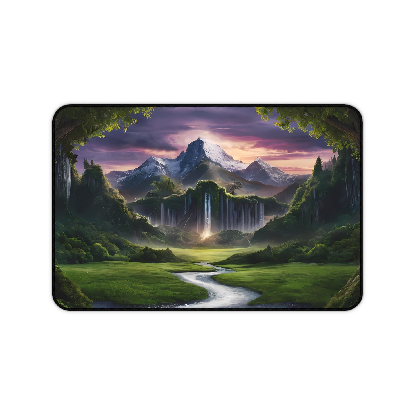 Realm of the Cascading Peaks - Desk Mat