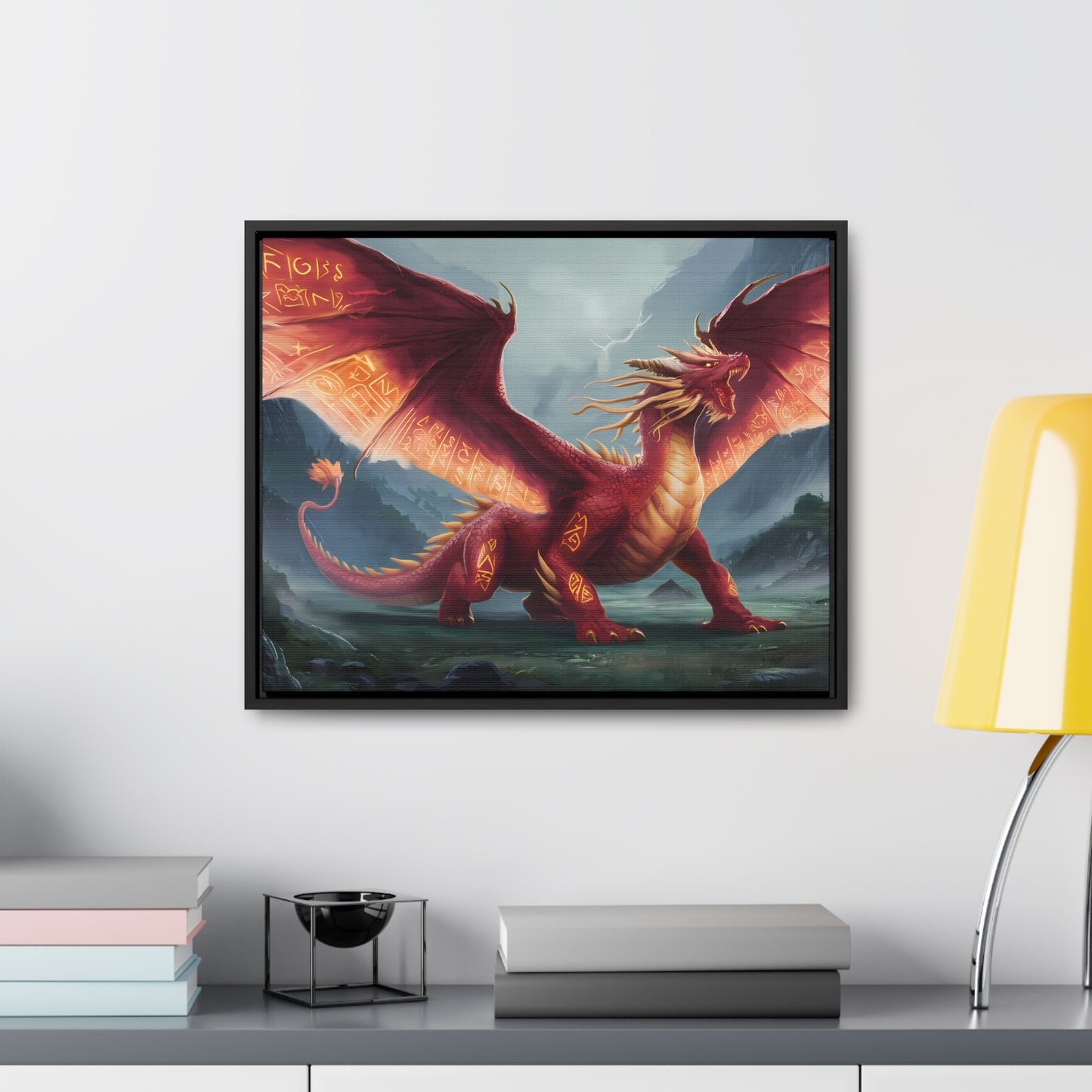 The Inferno Guardian - Gallery Canvas Wraps, Horizontal Frame