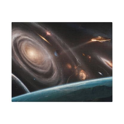 Eternal Voyage Through Cosmic Vortexes - Jigsaw Puzzle (30, 110, 252, 500,1000-Piece)