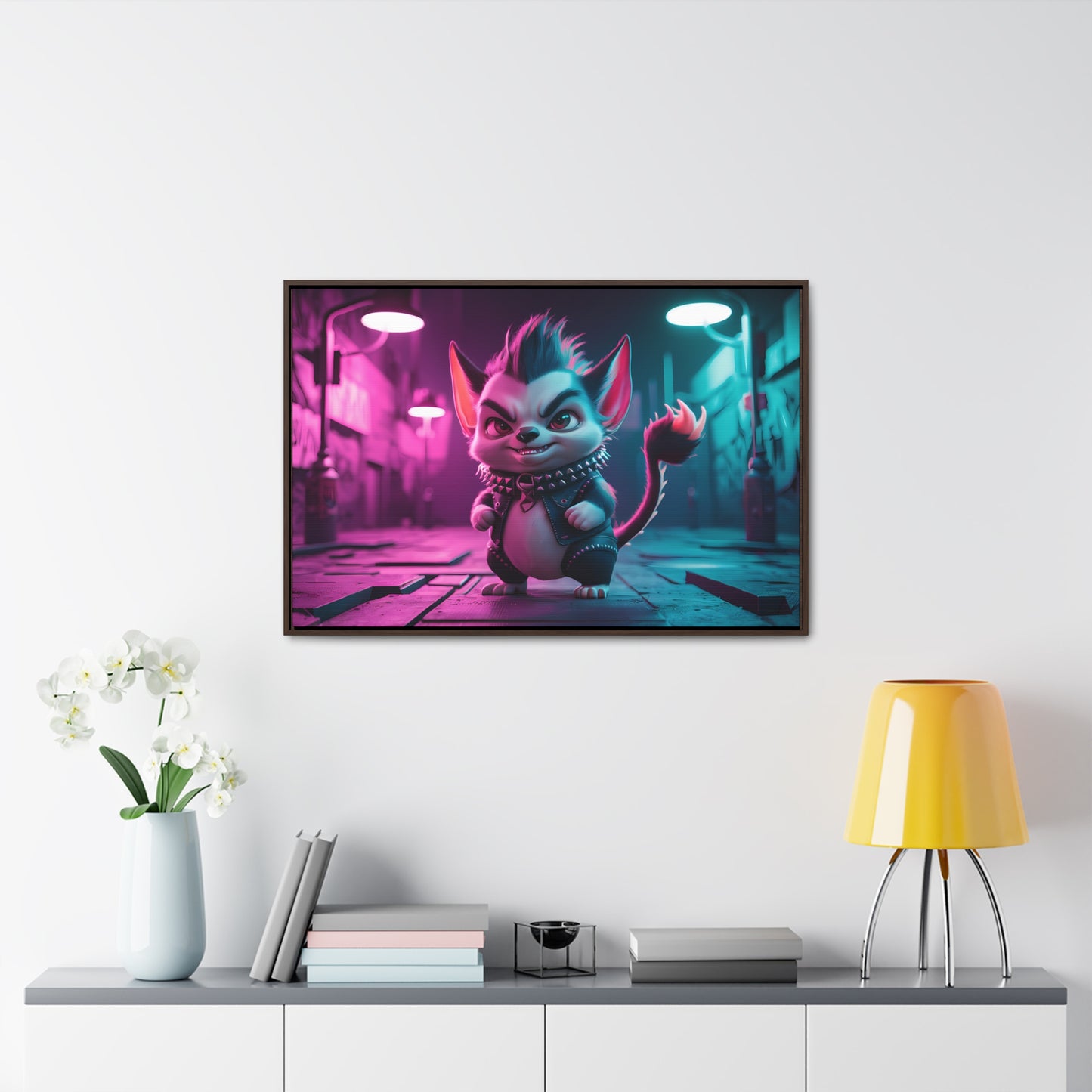 Punk Alley Prowler - Gallery Canvas Wraps, Horizontal Frame