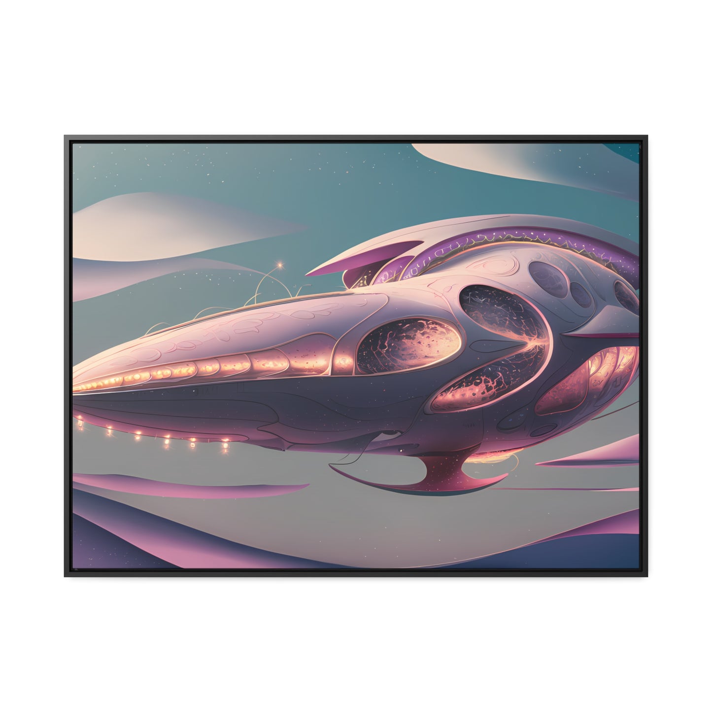 Voyage of the Celestial Whale - Gallery Canvas Wraps, Horizontal Frame