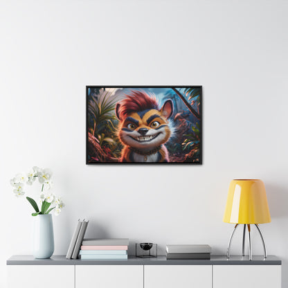 Rebel in the Jungle - Gallery Canvas Wraps, Horizontal Frame