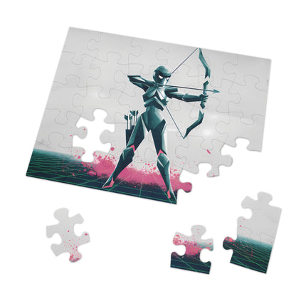 Cyber Archer: Neon Strike - Jigsaw Puzzle (30, 110, 252, 500,1000-Piece)