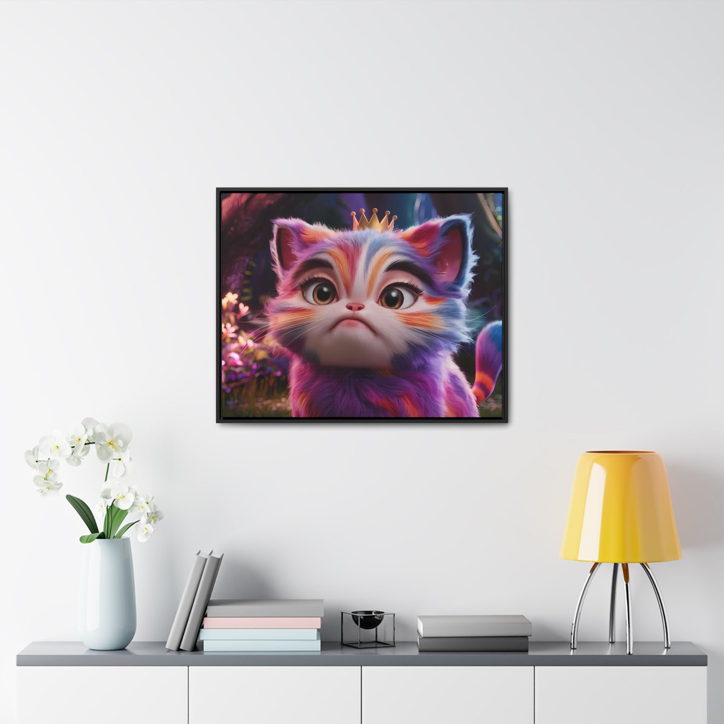 Regal Whiskers in the Enchanted Forest - Gallery Canvas Wraps, Horizontal Frame