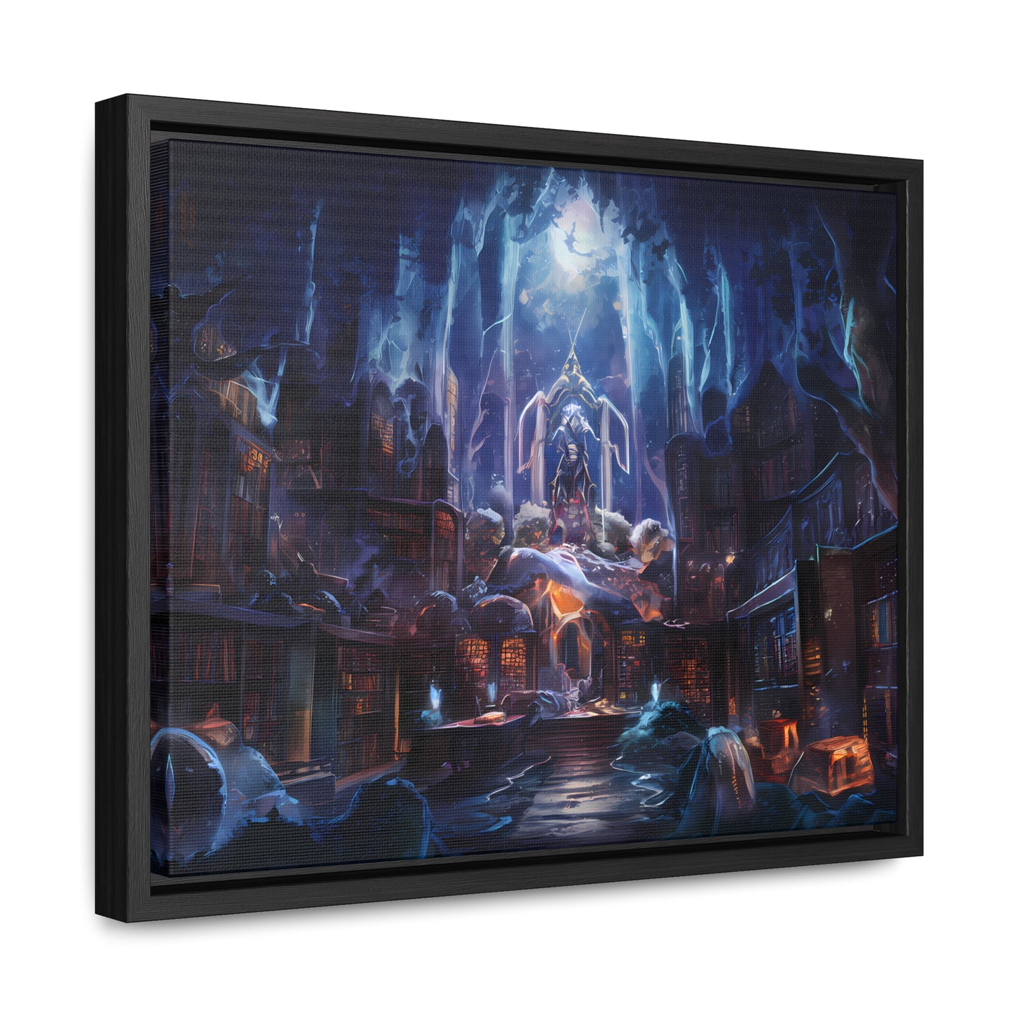 Sanctuary of the Forgotten Tomes - Gallery Canvas Wraps, Horizontal Frame
