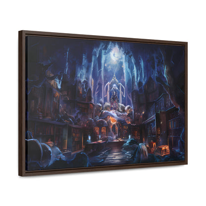 Sanctuary of the Forgotten Tomes - Gallery Canvas Wraps, Horizontal Frame