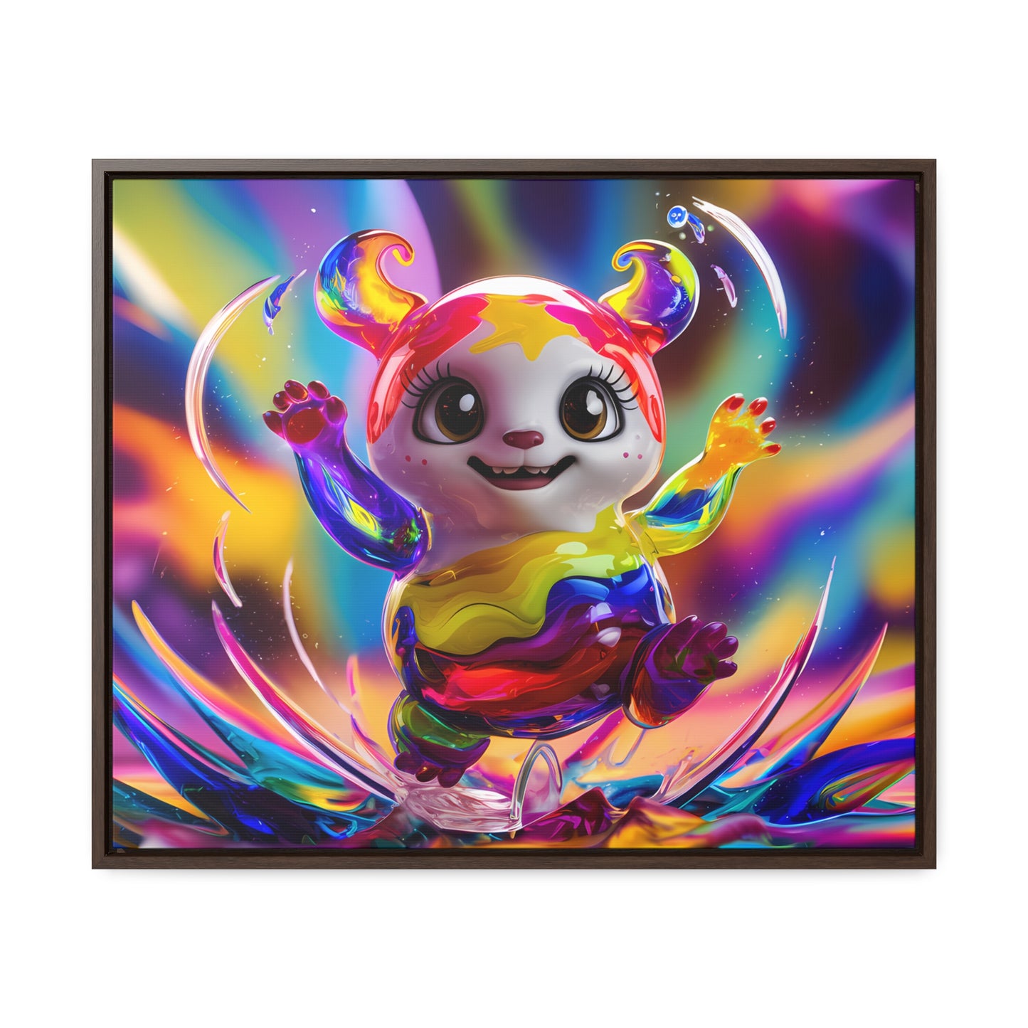 Splash of Joy - Gallery Canvas Wraps, Horizontal Frame