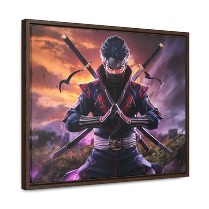 Shadow of the Crimson Ninja - Gallery Canvas Wraps, Horizontal Frame