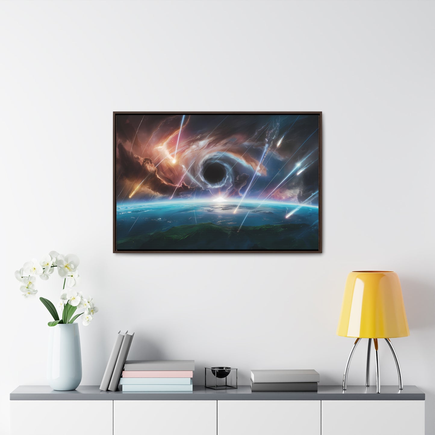 "The Eye of the Cosmic Storm" - Gallery Canvas Wraps, Horizontal Frame