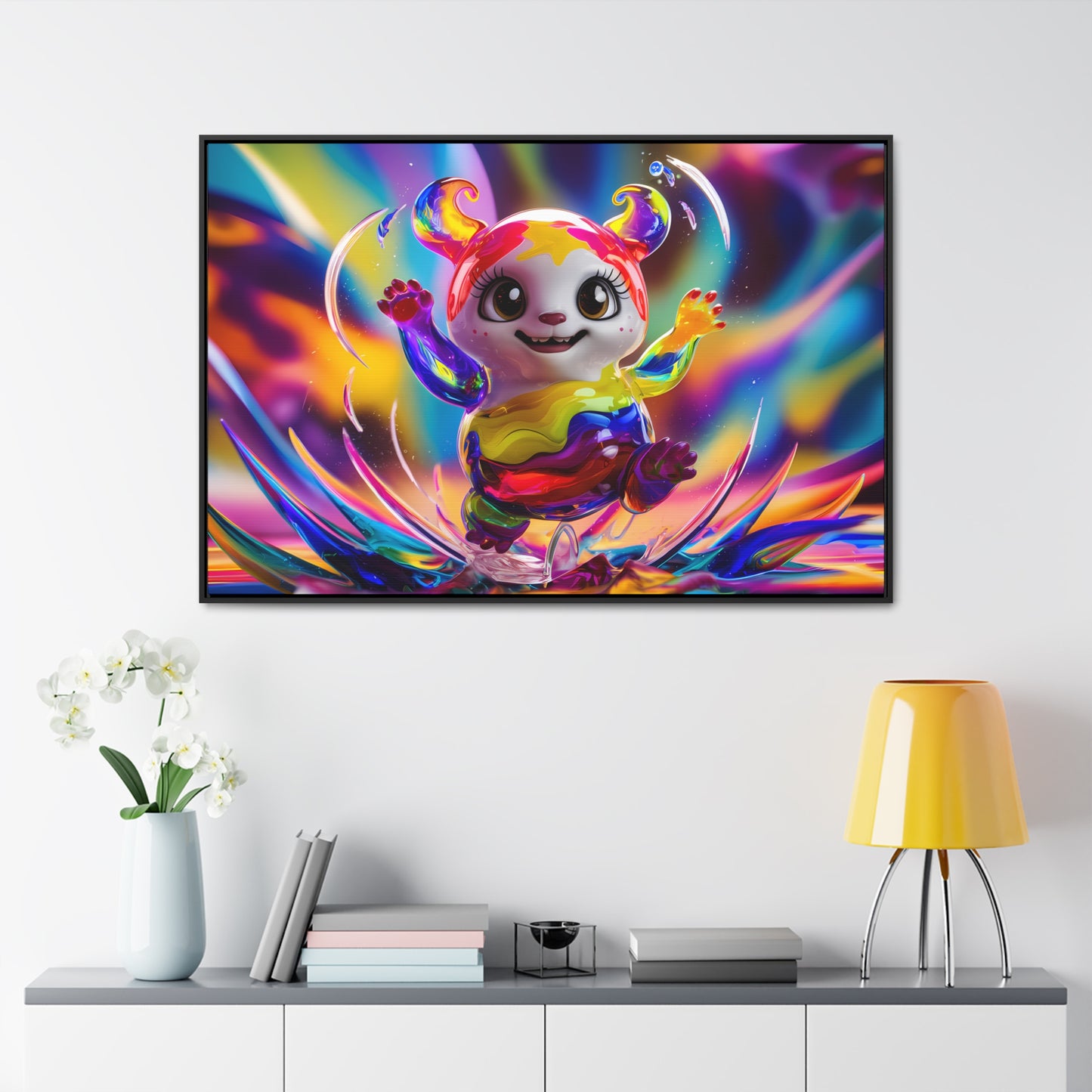Splash of Joy - Gallery Canvas Wraps, Horizontal Frame