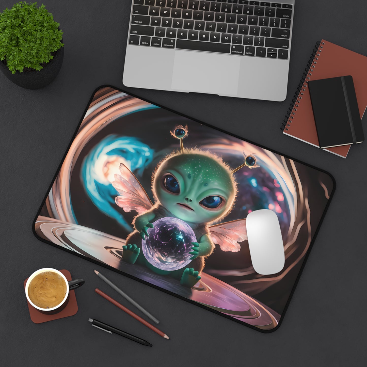 The Cosmic Guardian - Desk Mat