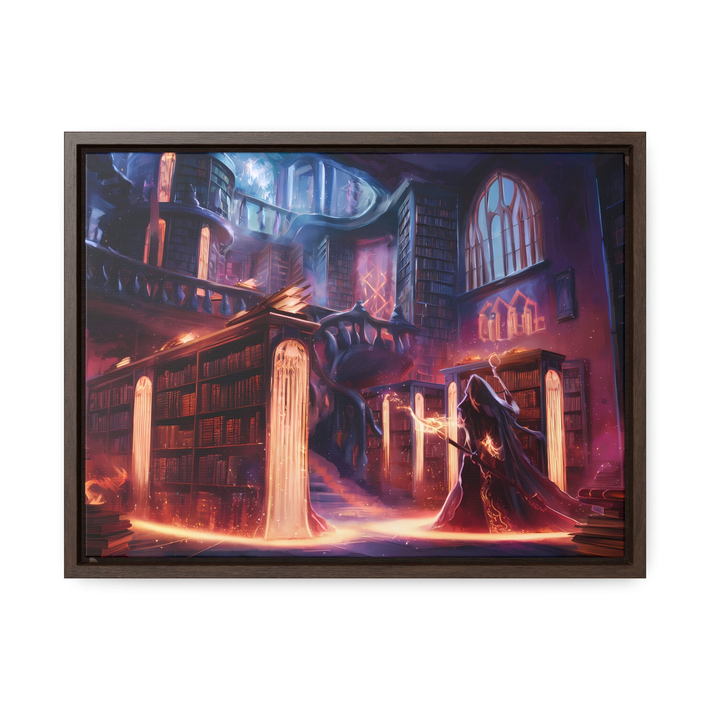 The Arcane Library of Eternal Knowledge - Gallery Canvas Wraps, Horizontal Frame