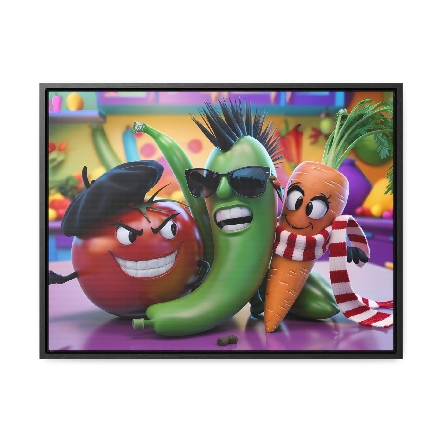 Veggie Rebels - Gallery Canvas Wraps, Horizontal Frame