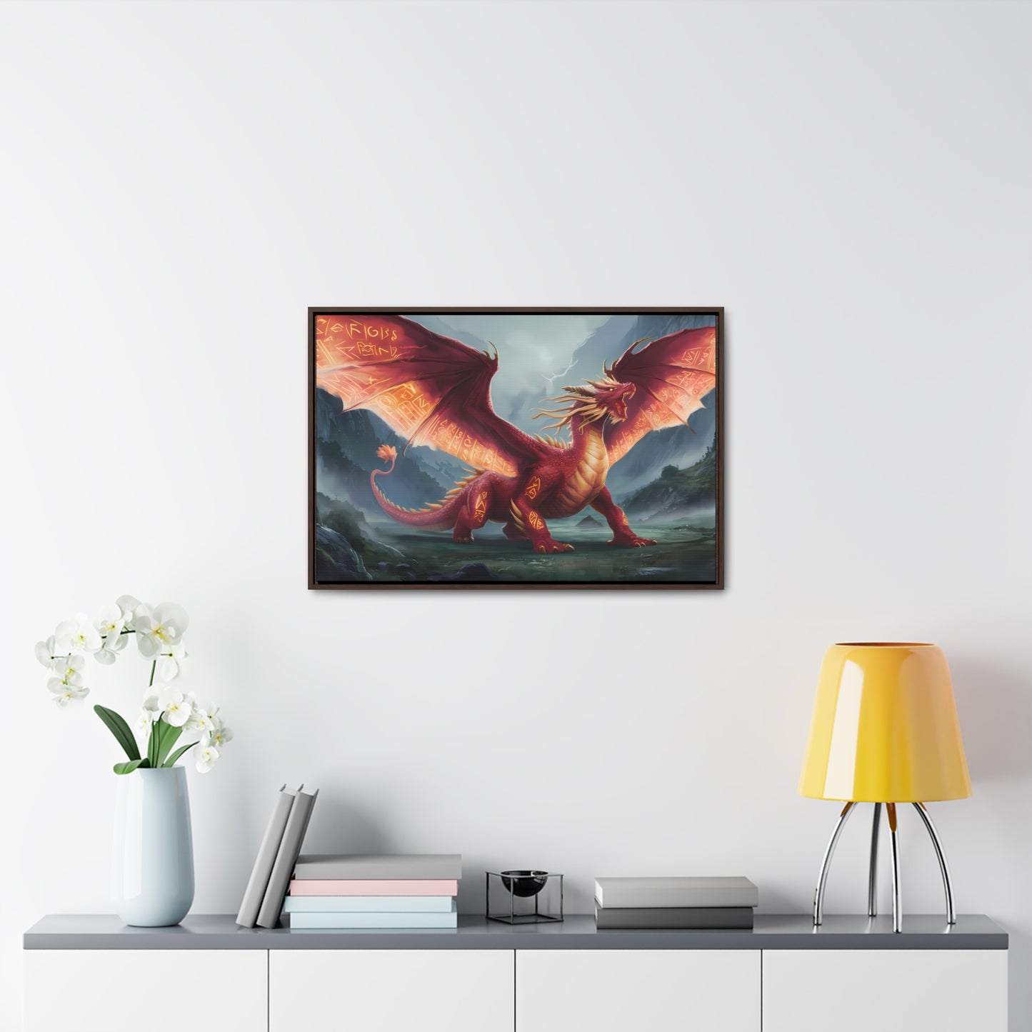 The Inferno Guardian - Gallery Canvas Wraps, Horizontal Frame
